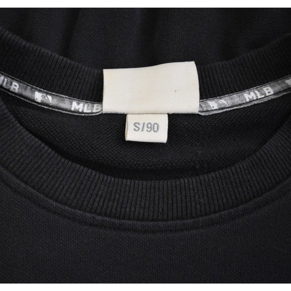 NY Yankees Crewneck Sweatshirt Unisex Size Small Black White Logo Official MLB - Picture 4 of 6